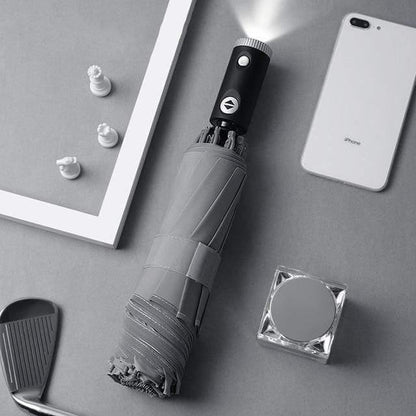 Compact Windproof Folding LED Umbrella