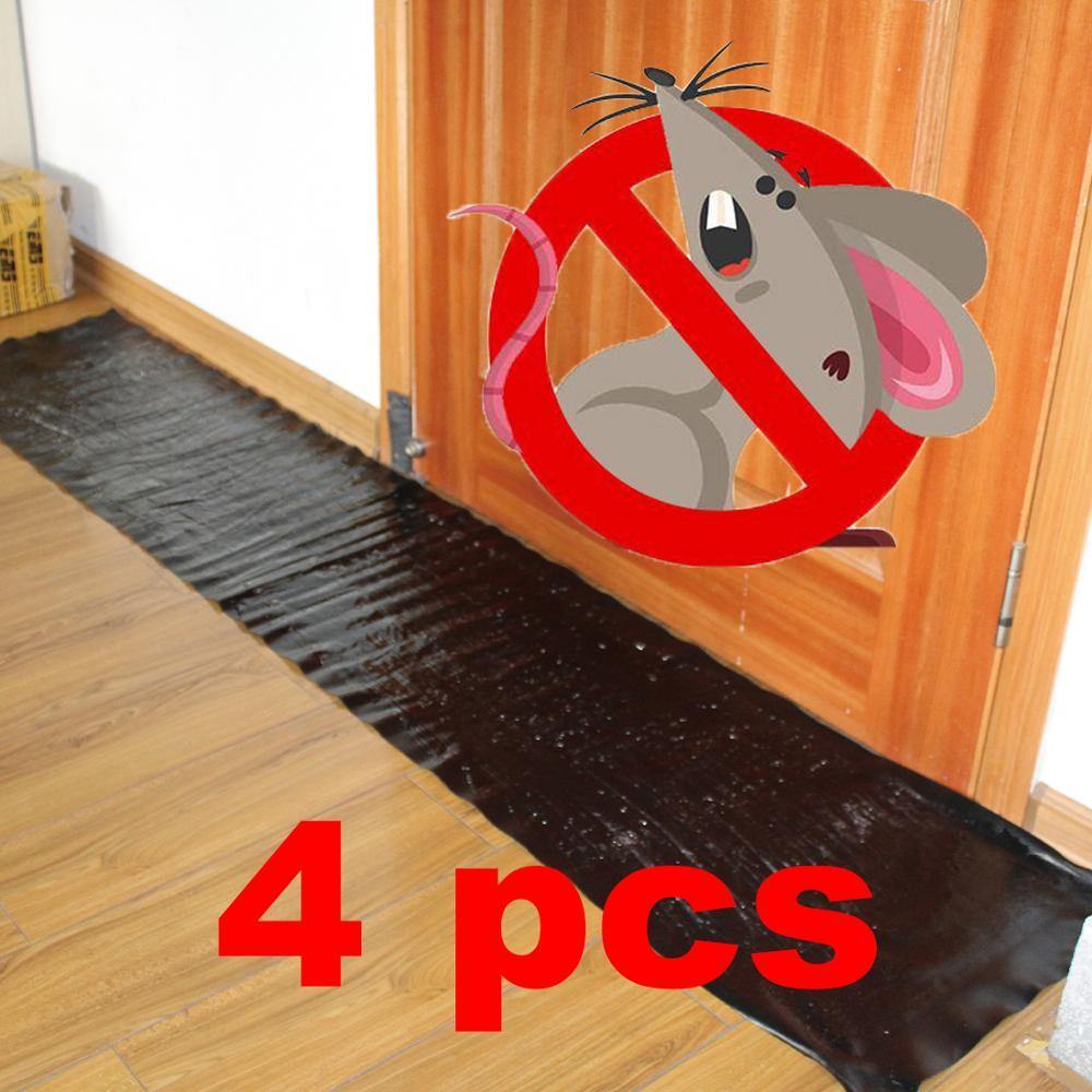 Effective Mouse Trap Kit, 4 Pack Large Sticky Traps