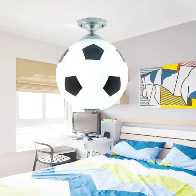 Fun Soccer Ceiling Light Fixture