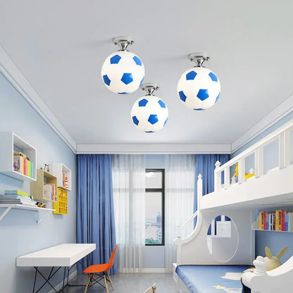 Fun Soccer Ceiling Light Fixture