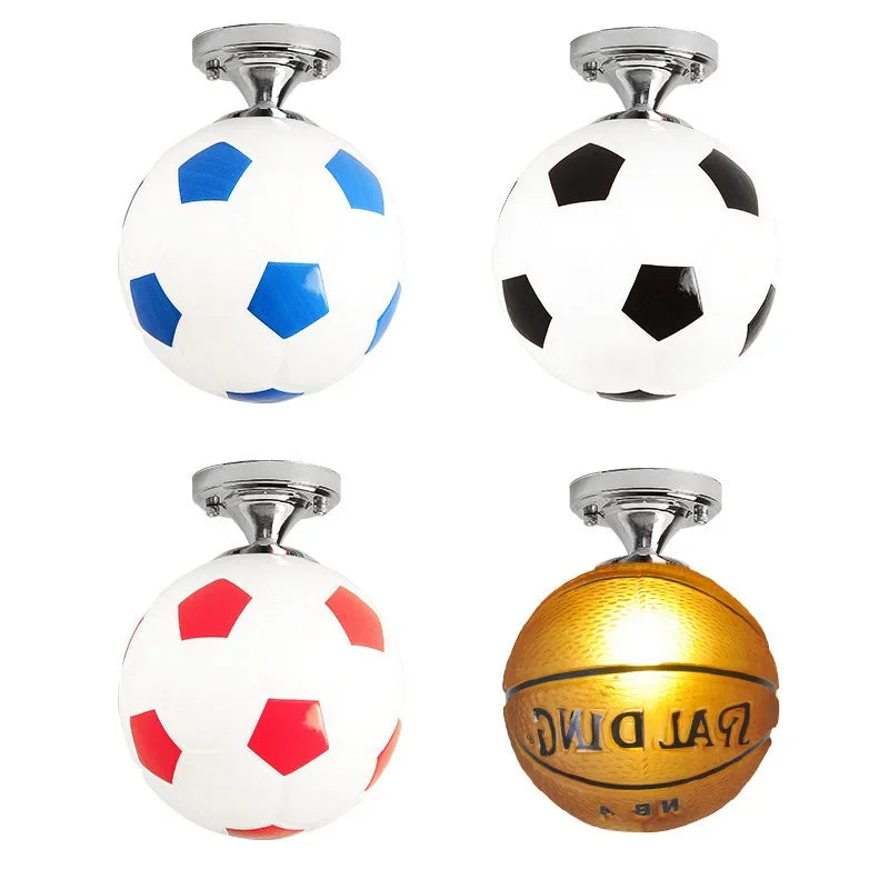 Fun Soccer Ceiling Light Fixture