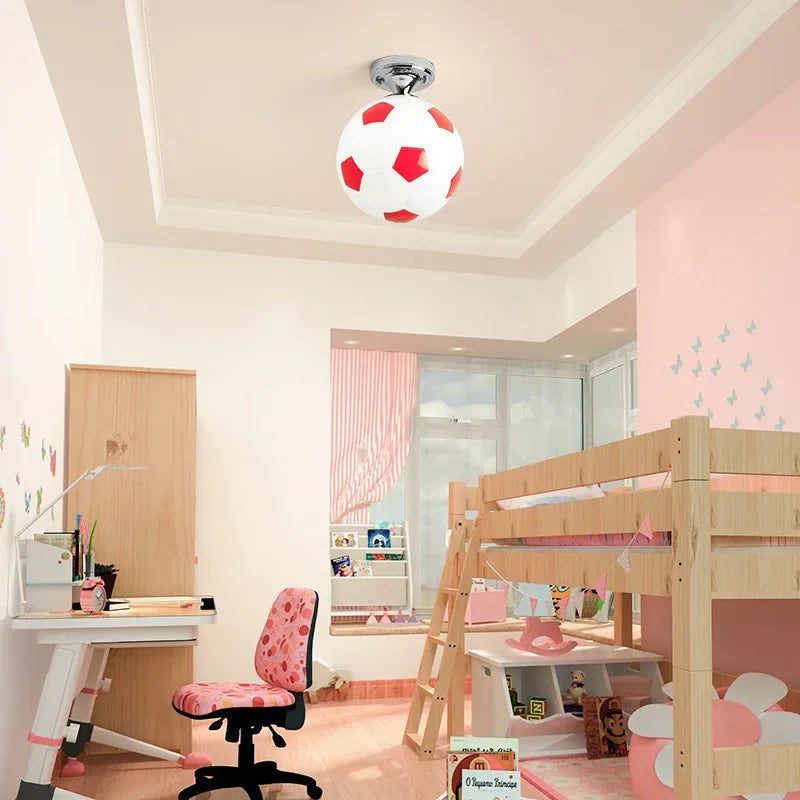 Fun Soccer Ceiling Light Fixture