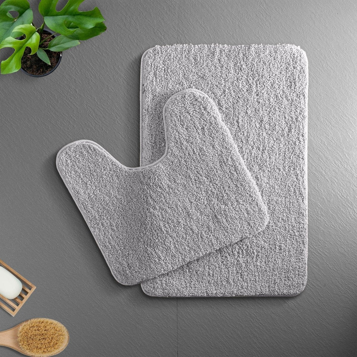 Soft Microfiber Bathroom Mat | Absorbent Non-Slip Bath Rug
