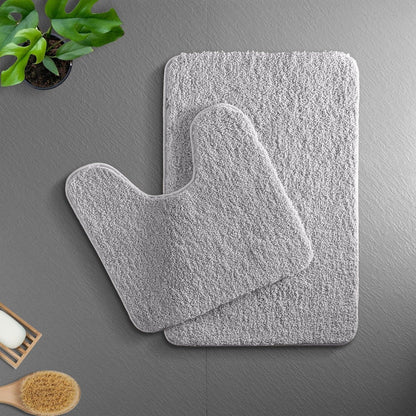 Soft Microfiber Bathroom Mat | Absorbent Non-Slip Bath Rug