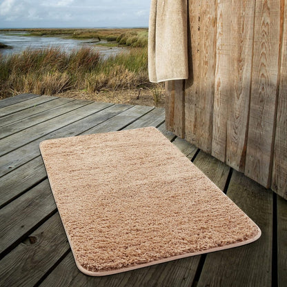 Soft Microfiber Bathroom Mat | Absorbent Non-Slip Bath Rug