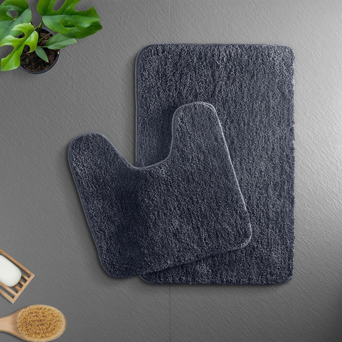 Soft Microfiber Bathroom Mat | Absorbent Non-Slip Bath Rug
