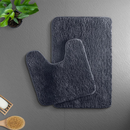 Soft Microfiber Bathroom Mat | Absorbent Non-Slip Bath Rug