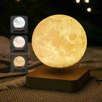 Glowing Orb Magnetic Moon Lamp with 3D LED Light
