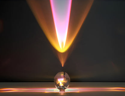 Colorful LED Table Lamp with Projector