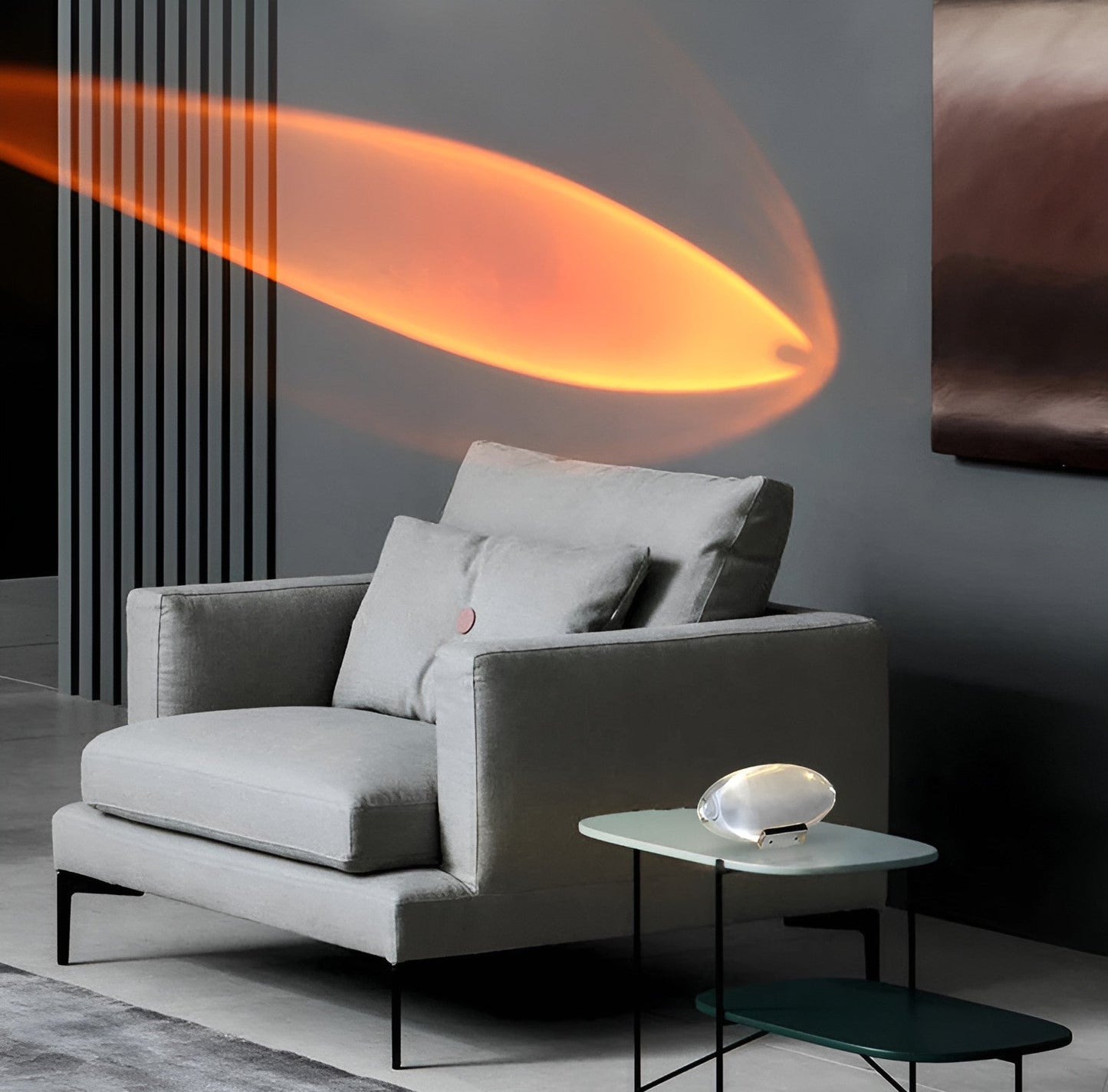 Colorful LED Table Lamp with Projector