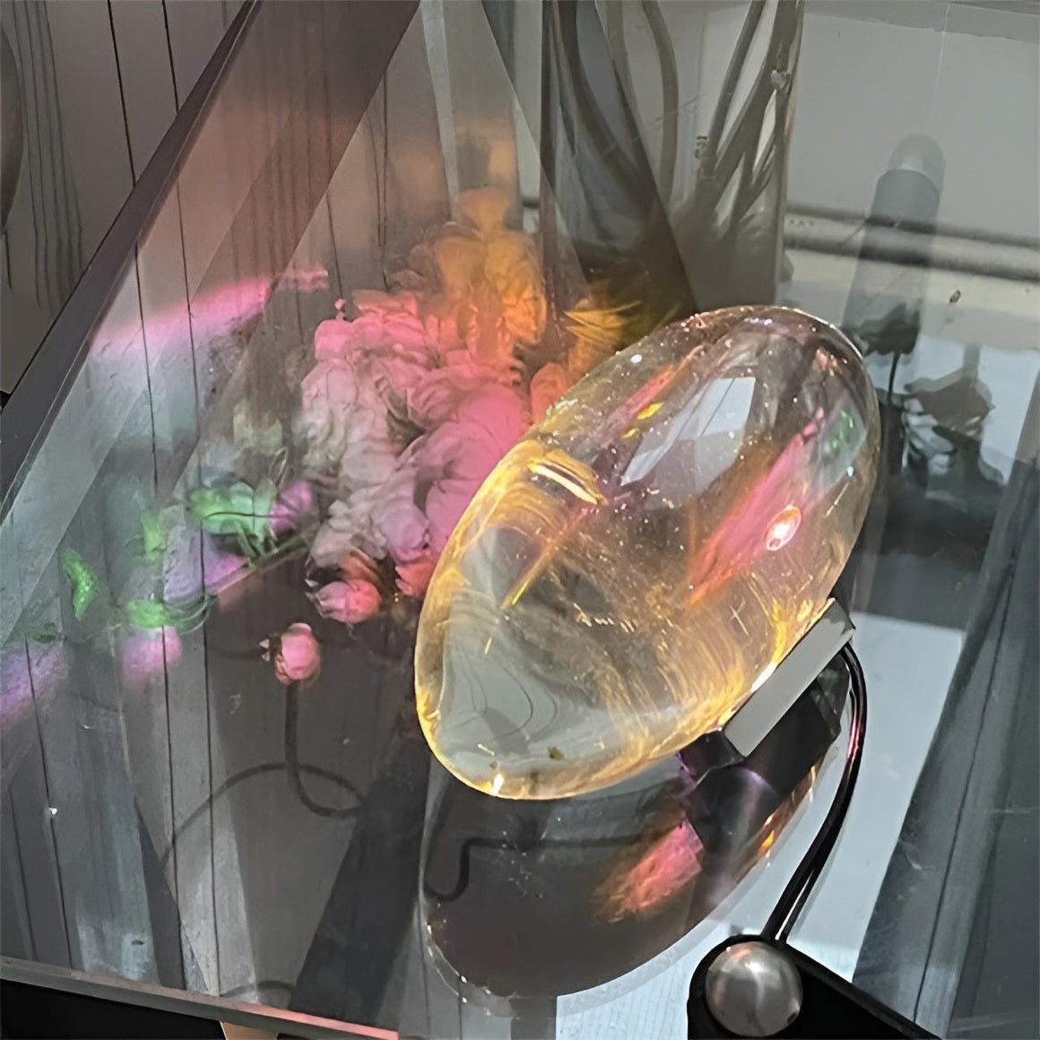 Colorful LED Table Lamp with Projector