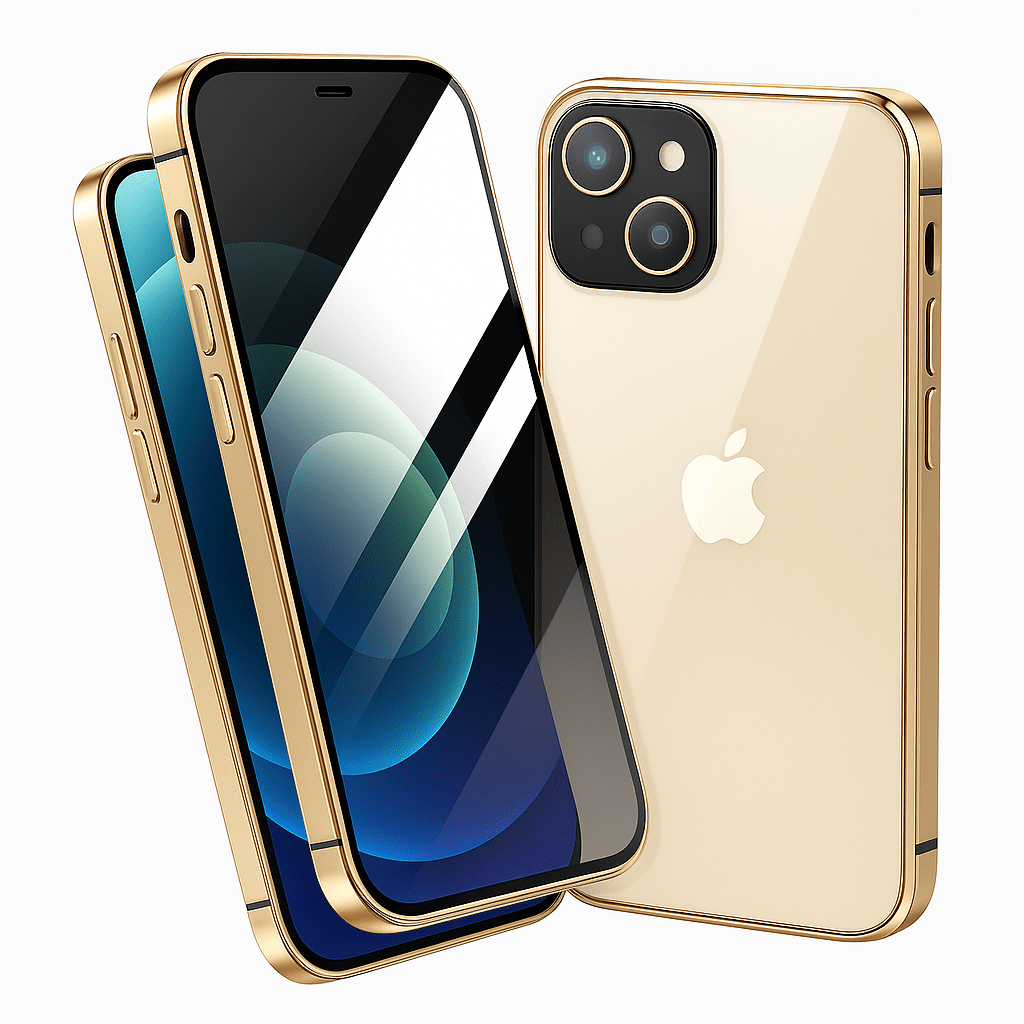 Secure iPhone Case with Magnetic Closure and Screen Guard