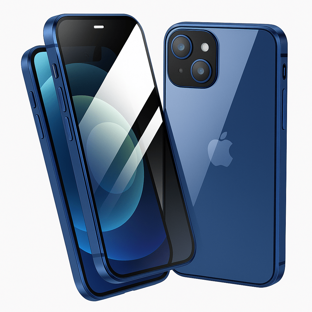 Secure iPhone Case with Magnetic Closure and Screen Guard