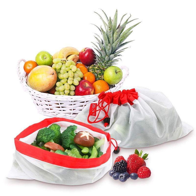 Reusable Mesh Shopping Bags 12 Pack Eco Friendly Produce Bags