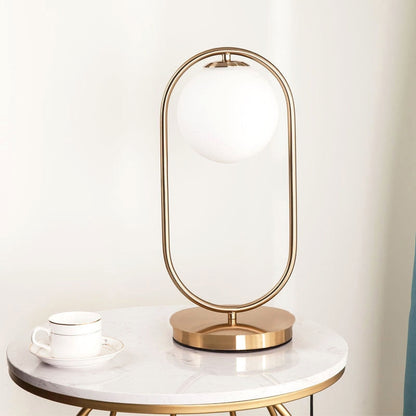 Stylish Glass Globe Desk Lamp