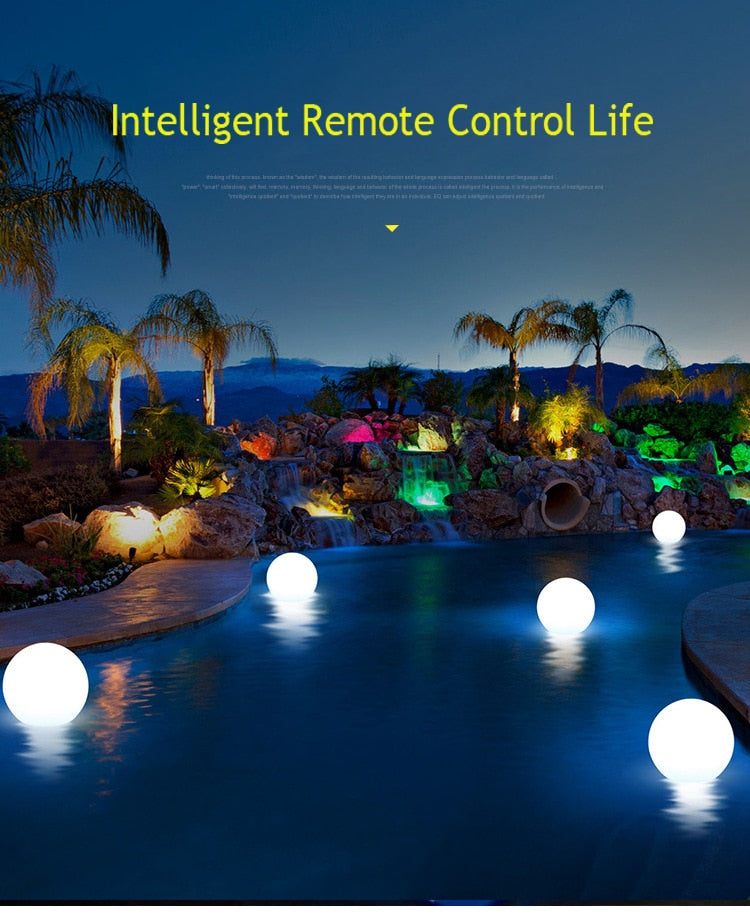 Colorful Outdoor Solar LED Globe Lamp