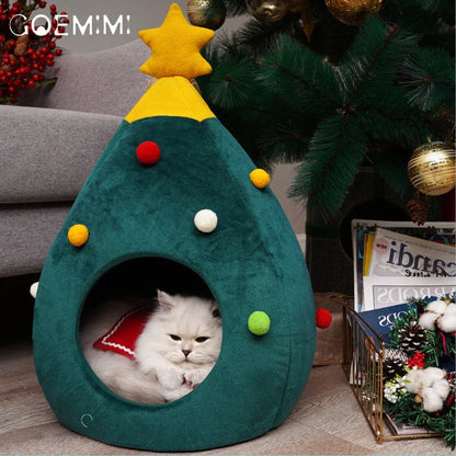 Comfy Cat Christmas Tree House