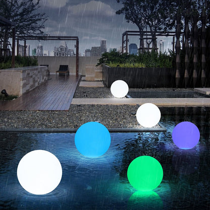 Colorful Outdoor Solar LED Globe Lamp