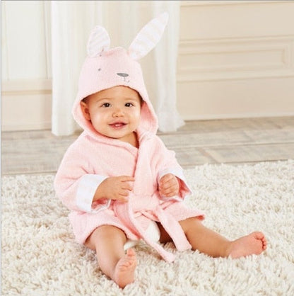 Cozy Plush Baby Robe Made of Soft Cotton