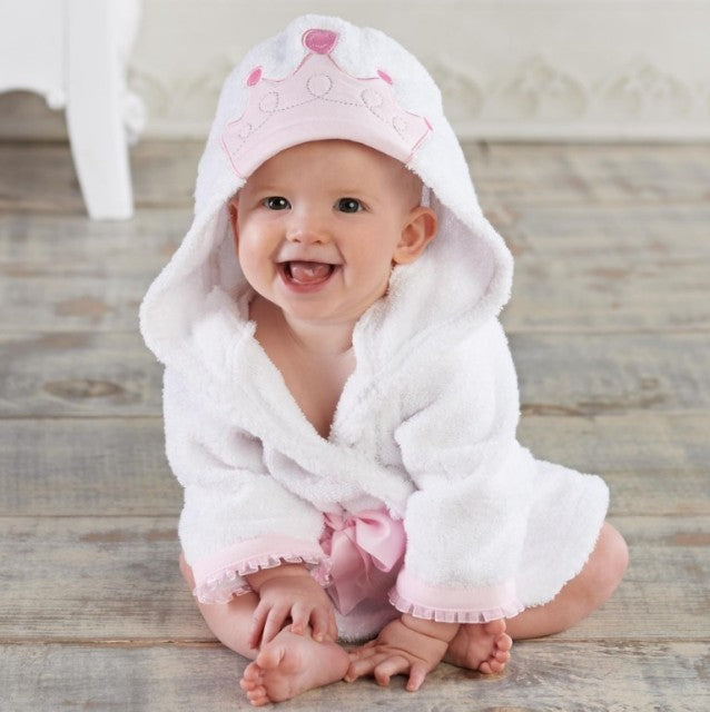 Adorable Plush Baby Robe with Fun Animal Print