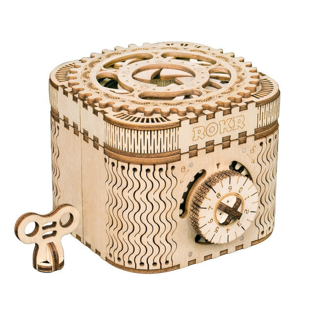 Unique Wooden Puzzle Treasure Box