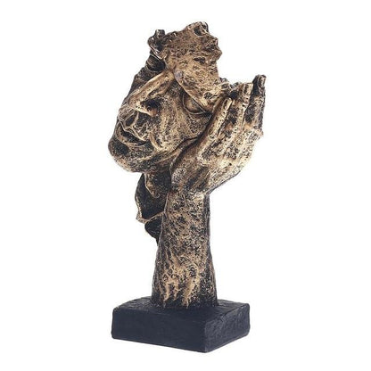 Unique Gold Art Sculpture - Modern Nordic Home Decor