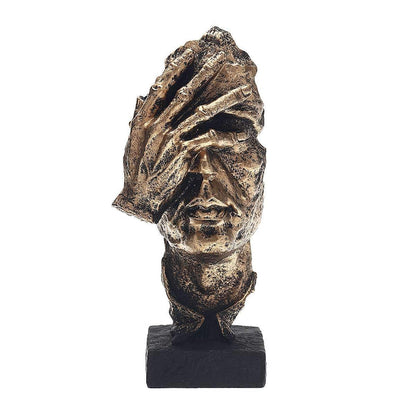 Unique Gold Art Sculpture - Modern Nordic Home Decor