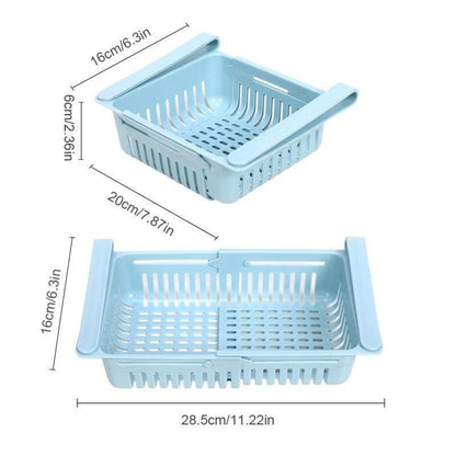 Space Saving Adjustable Refrigerator Storage Bin