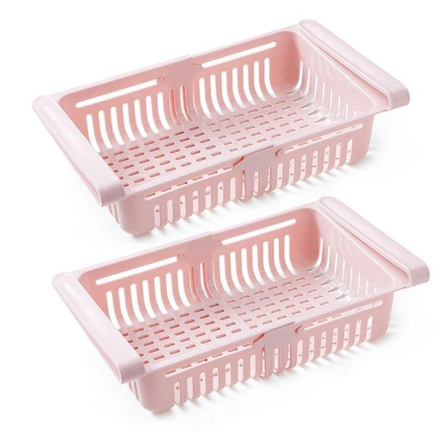 Space Saving Adjustable Refrigerator Storage Bin