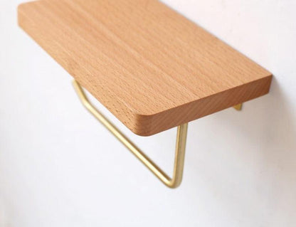 Wooden Bathroom Toilet Paper Holder with Extra Storage