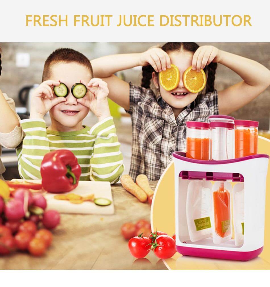 Baby Food Squeezer Feeder Set