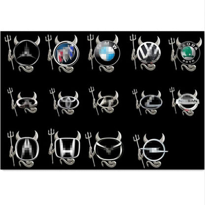 Funny Devil Horn Car Decal Sticker