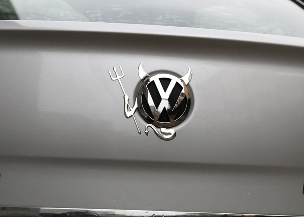 Funny Devil Horn Car Decal Sticker