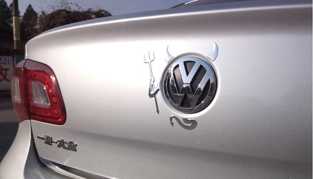 Funny Devil Horn Car Decal Sticker