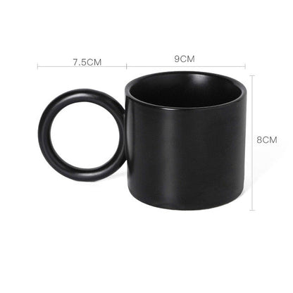 Simple White Ceramic Coffee Mug