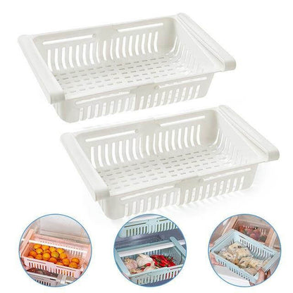 Space Saving Adjustable Refrigerator Storage Bin