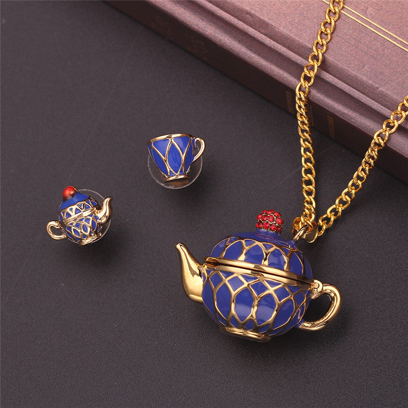 Unique Tea Cup Pendant Necklace