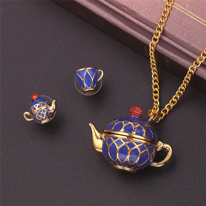 Unique Tea Cup Pendant Necklace