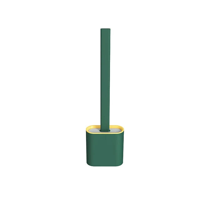 Heavy Duty Toilet Brush Set with Silicone Bristles