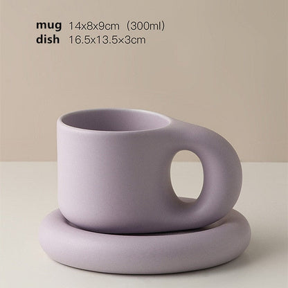Simple Elegant Porcelain Tea Cup and Saucer Set - Befez