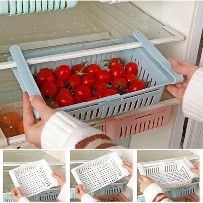 Space Saving Adjustable Refrigerator Storage Bin