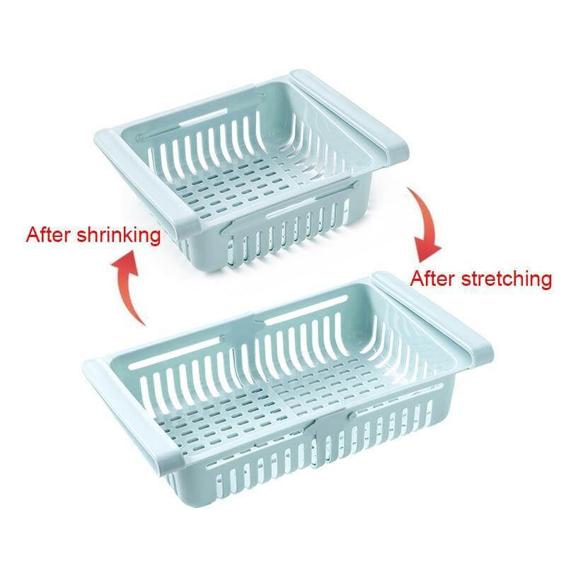 Space Saving Adjustable Refrigerator Storage Bin