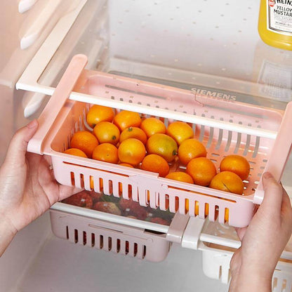 Space Saving Adjustable Refrigerator Storage Bin