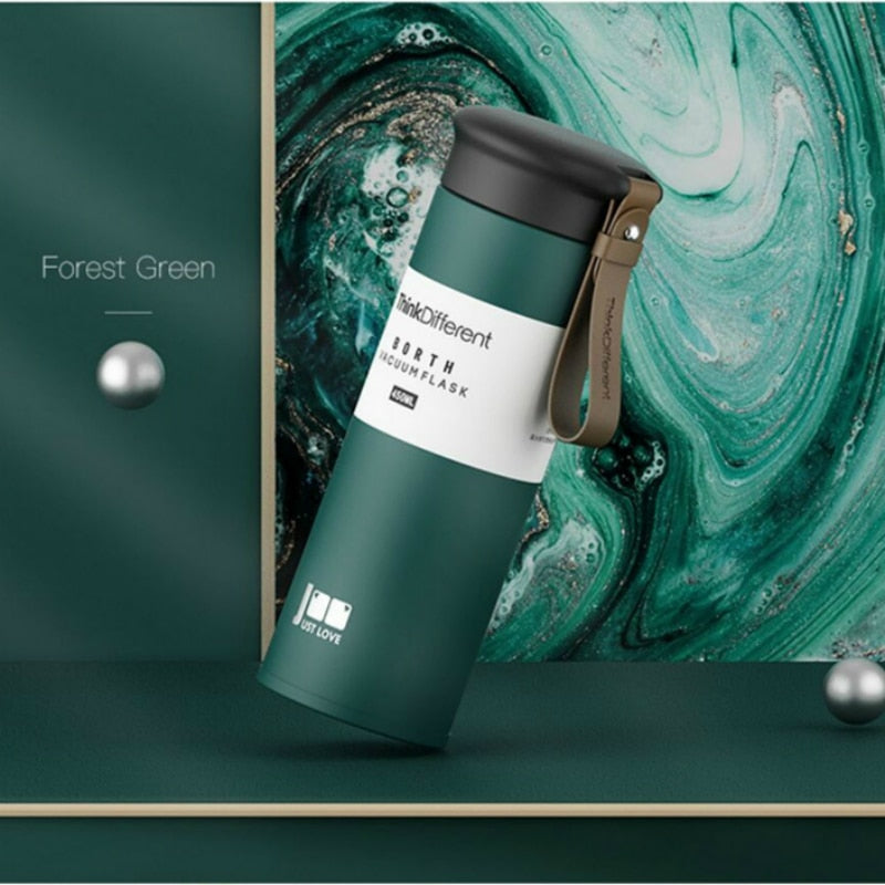 Compact Insulated Double Walled Thermos Flask