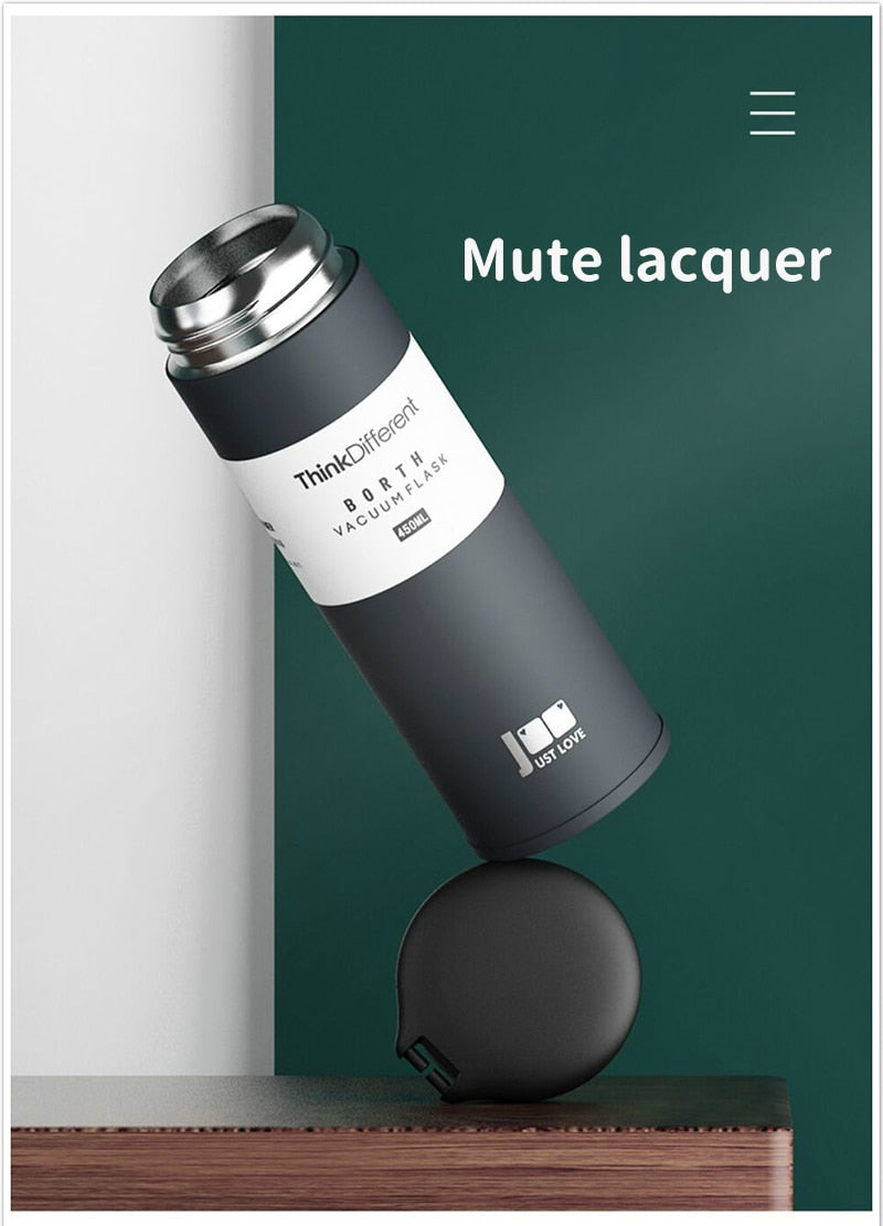 Compact Insulated Double Walled Thermos Flask