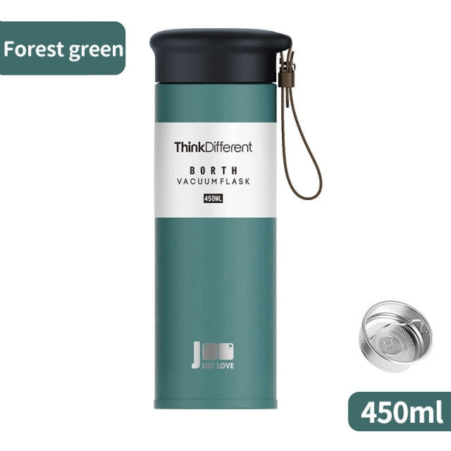 Compact Insulated Double Walled Thermos Flask