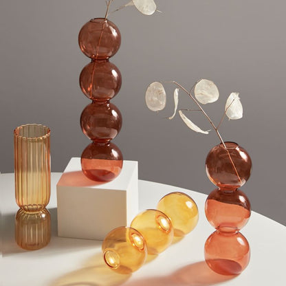 Stylish Wooden Candle Holder Brown