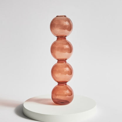 Stylish Wooden Candle Holder Brown