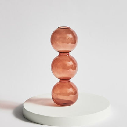 Stylish Wooden Candle Holder Brown