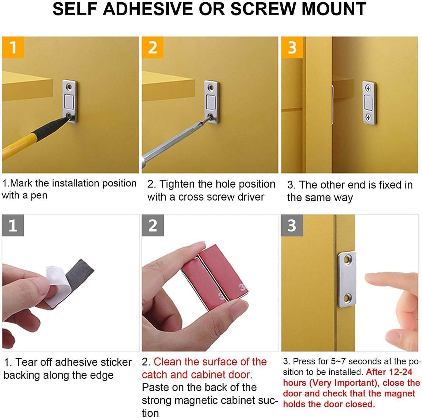 Strong Slim Fridge Magnet Strip